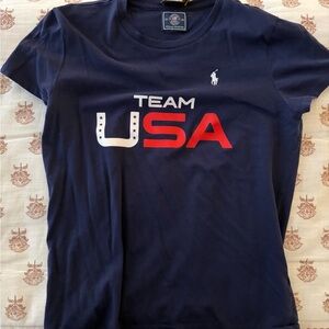 Polo Ralph Lauren Navy Olympic T-Shirt
